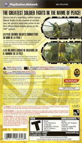Metal Gear Solid: Peace Walker - Box - Back Image