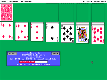 Bicycle Solitaire - Screenshot - Game Select Image