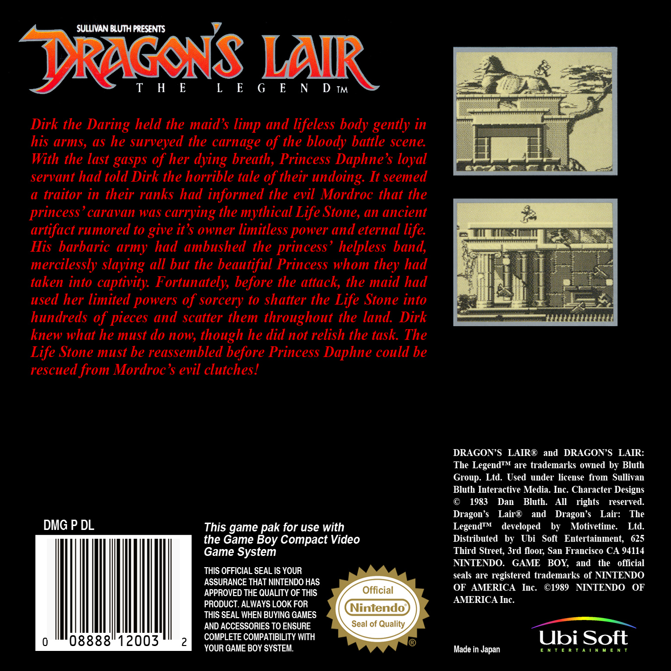 Dragon S Lair The Legend Details Launchbox Games Database
