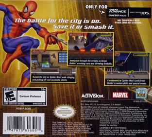 Spider-Man: Battle for New York - Box - Back Image