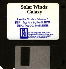 Solar Winds: Galaxy & The Escape - Disc Image