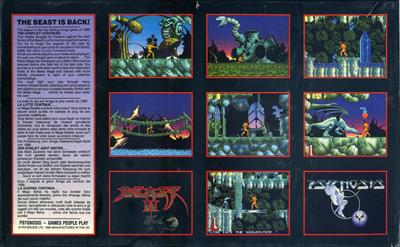 Shadow of the Beast II - Box - Back Image