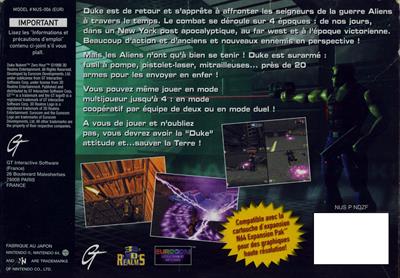 Duke Nukem: Zero Hour - Box - Back Image