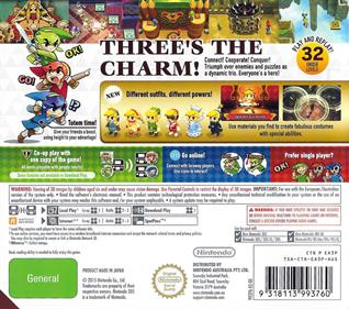The Legend of Zelda: Tri Force Heroes - Box - Back Image