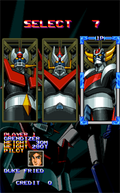 Mazinger Z - Screenshot - Game Select Image