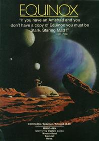 Equinox - Advertisement Flyer - Front Image