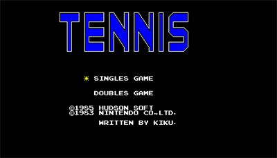 Nintendo no Tennis - Screenshot - Game Title Image