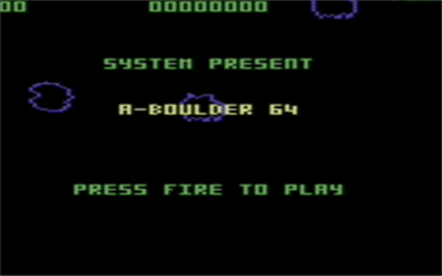 A-Boulder 64 - Screenshot - Game Title Image
