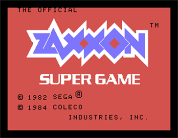 Zaxxon Super Game - Screenshot - Game Title Image
