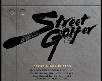 Street Golfer - Screenshot - Game Title Image