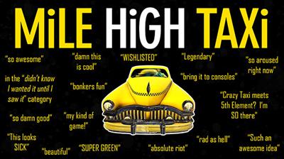 MiLE HiGH TAXi - Advertisement Flyer - Front Image