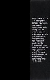 Hungry Horace - Box - Back Image