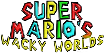 Super Mario's Wacky Worlds - Clear Logo Image