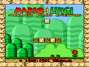 Mario & Luigi: Starlight Island Adventure - Screenshot - Game Title Image