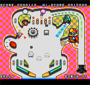 Kirby no Omochabako: Pinball - Screenshot - Gameplay Image