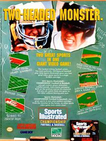 Sports Illustrated: Championship Football & Baseball - Advertisement Flyer - Front Image
