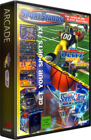 NBA Showtime: NBA on NBC / NFL Blitz 2000: Gold Edition - Box - 3D Image