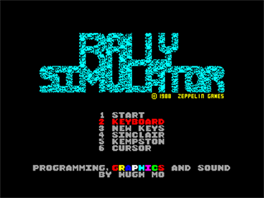 Rally Simulator - Screenshot - Game Select Image