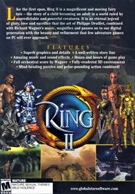 Ring II: Twilight of the Gods - Box - Back Image