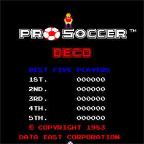 Pro Soccer - Screenshot - Game Title Image