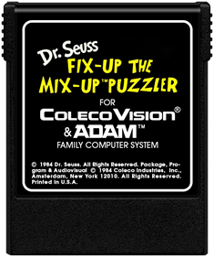 Dr. Seuss: Fix-Up the Mix-Up Puzzler - Cart - Front Image