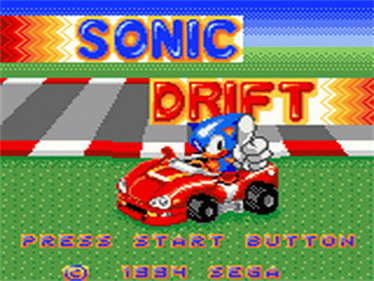 Sonic Drift - Screenshot - Game Title Image