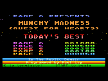 Munchy Madness - Screenshot - Game Title Image