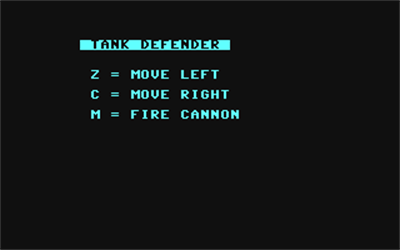 Tank Defender - Screenshot - Game Title Image