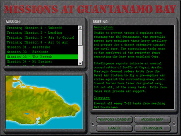 A-10 Cuba! - Screenshot - Game Select Image