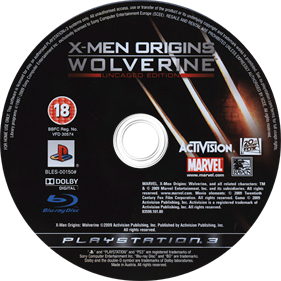 X-Men Origins: Wolverine - Disc Image