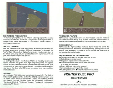 Fighter Duel Pro 2 - Box - Back Image