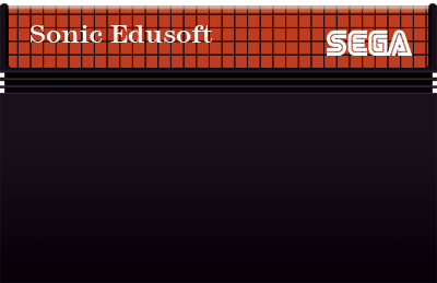 Sonic's Edusoft - Fanart - Cart - Front Image