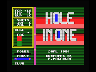 Hole In One - Screenshot - Game Title Image