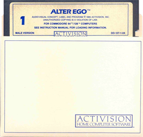 Alter Ego: Male Version - Disc Image