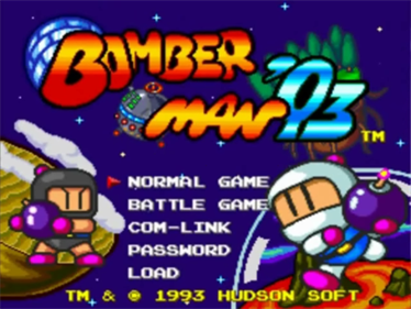 Bomberman '93 - Screenshot - Game Title Image