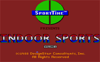 Indoor Sports - Screenshot - Game Title Image