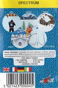 Winter Olympiad 88 - Box - Back Image