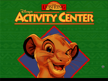 Disney's The Lion King Activity Center - Screenshot - Game Title Image
