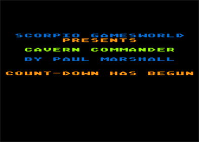 Cavern Commander - Screenshot - Game Title Image