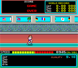 Hyper Sports - Screenshot - Game Over Image