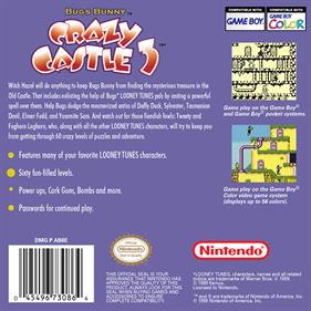 Bugs Bunny: Crazy Castle 3 - Box - Back Image