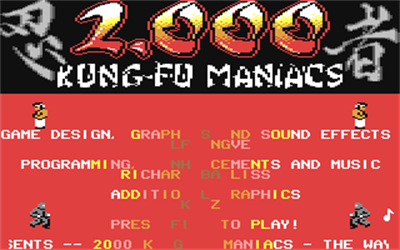 2,000 Kung-Fu Maniacs - Screenshot - Game Title Image