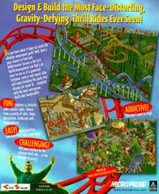 RollerCoaster Tycoon - Box - Back Image