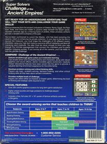 Super Solvers: Challenge of the Ancient Empires - Box - Back Image