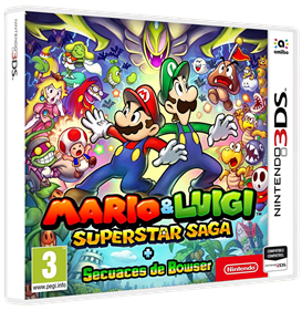 Mario & Luigi: Superstar Saga + Bowser's Minions - Box - 3D Image