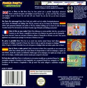 Mario Party Advance - Box - Back Image