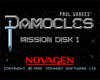 Damocles: Mission Disk 1 - Screenshot - Game Title Image