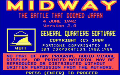 Midway: The Battle that Doomed Japan - Screenshot - Game Title Image