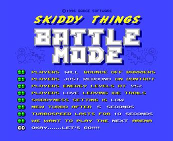 Skiddy Things Battle Mode - Screenshot - Game Title Image