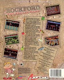 Rockford: The Arcade Game - Box - Back Image